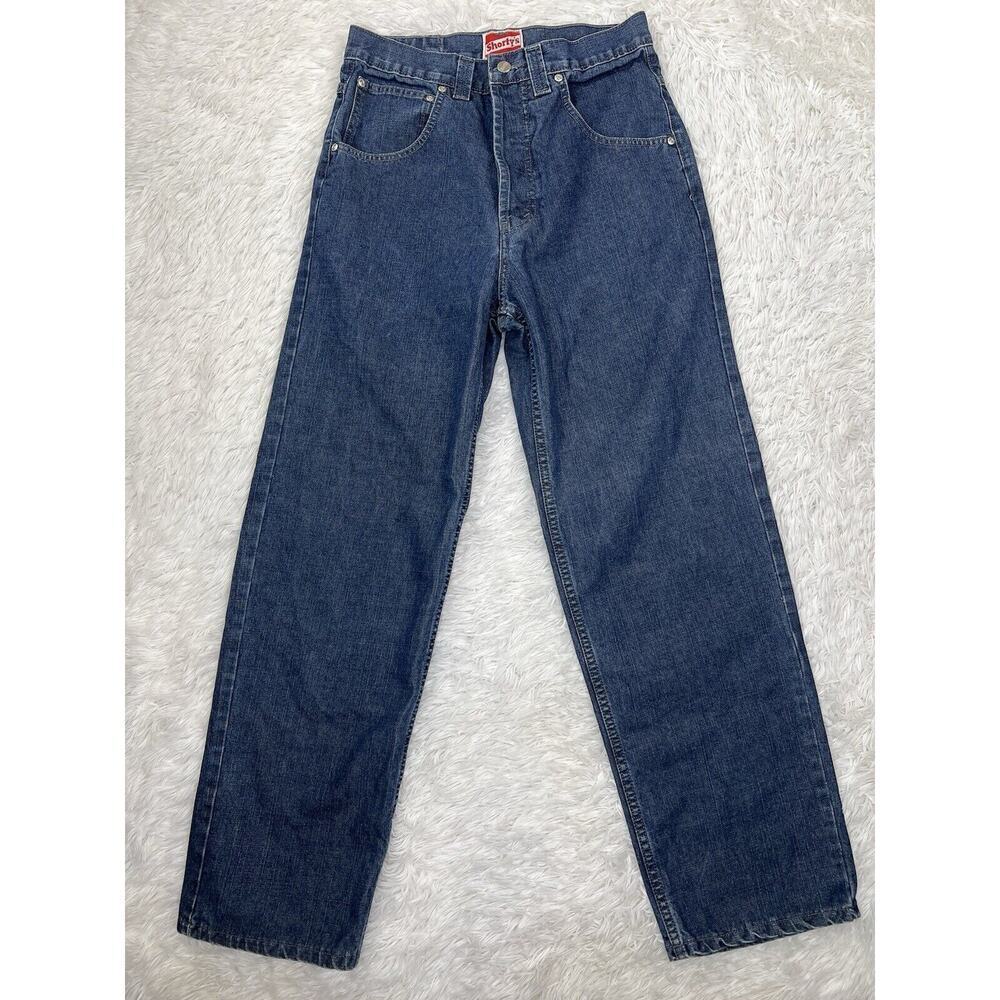 Vintage‎ Y2K Shorty's Skateboards Denim Jeans BAGGY 90s Button Fly Mens Sz 30x29
